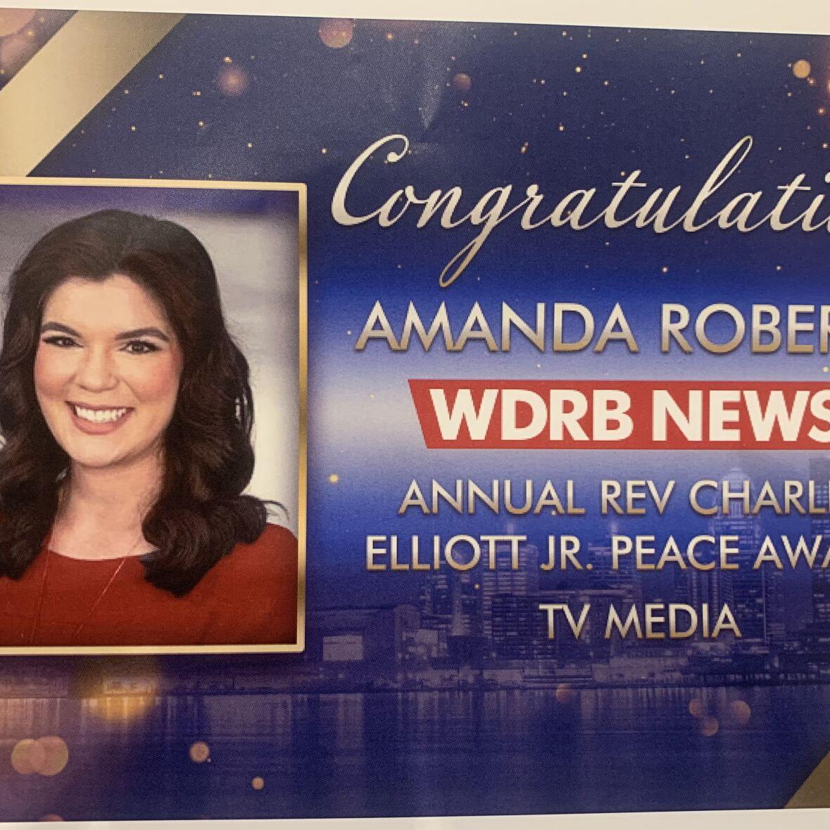 Amanda Roberts receives award